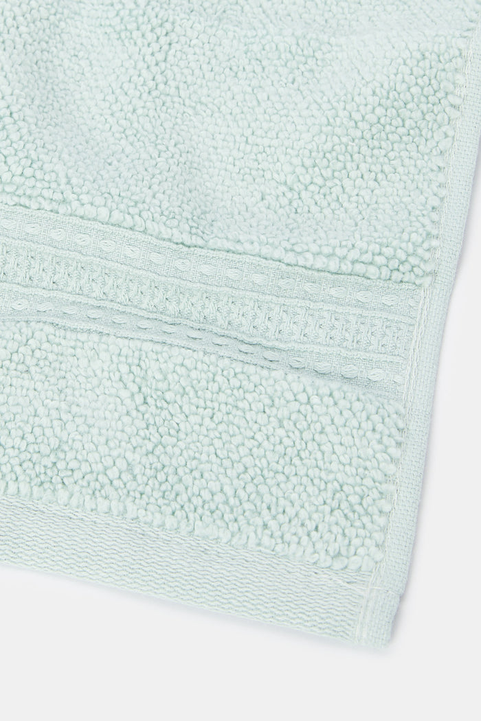 Redtag-Mint-Textured-Cotton-Face-Towel-Set-(4-Piece)-Category:Towels,-Colour:Mint,-Deals:New-In,-Filter:Home-Bathroom,-H1:HMW,-H2:BAC,-H3:TOW,-H4:FAC,-HMW-BAC-Towels,-HMWBACTOWFAC,-New-In-HMW-BAC,-Non-Sale,-ProductType:Face-Towels,-Season:W23A,-Section:Homewares,-W23A-Home-Bathroom-