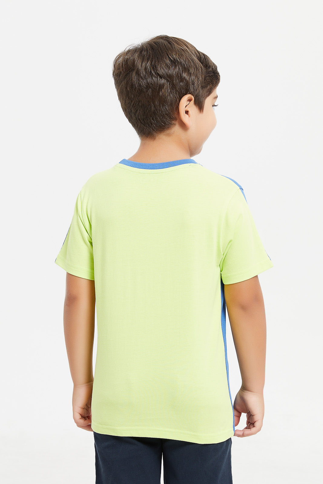 boys neon green shirt