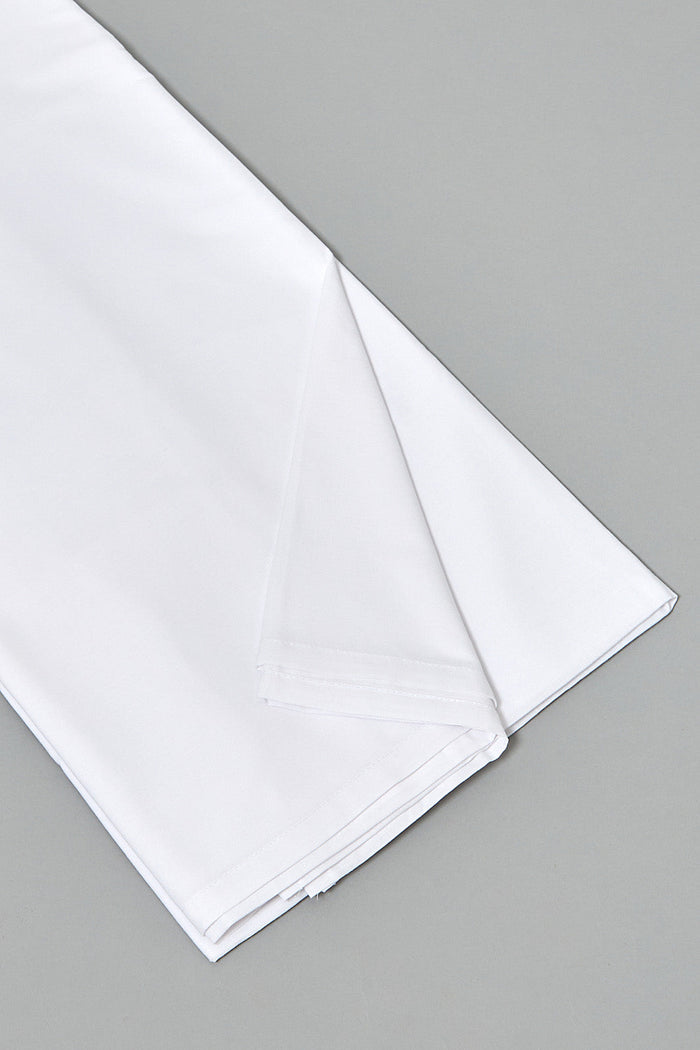 White Flat Sheet With Pillow Case (Single Size) - REDTAG