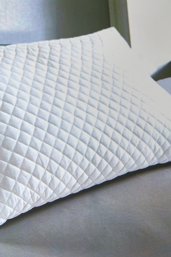 White Quilted Pillow - REDTAG