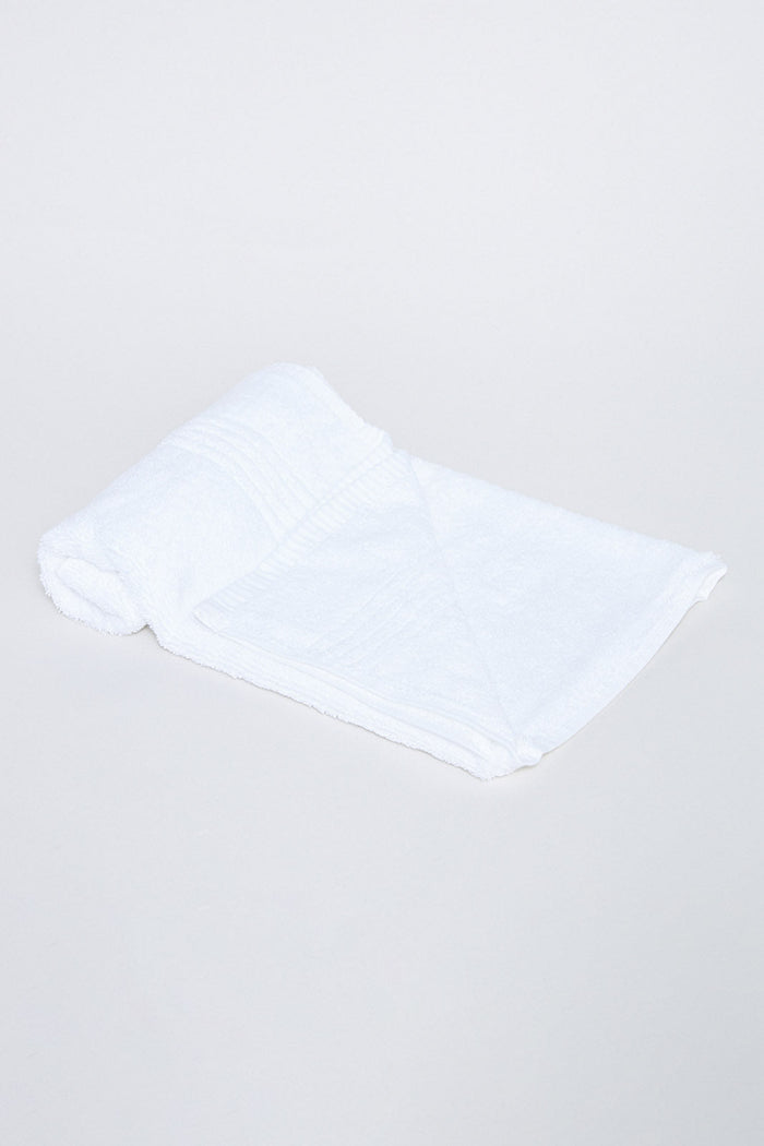 White Soft Cotton Hand Towel - REDTAG