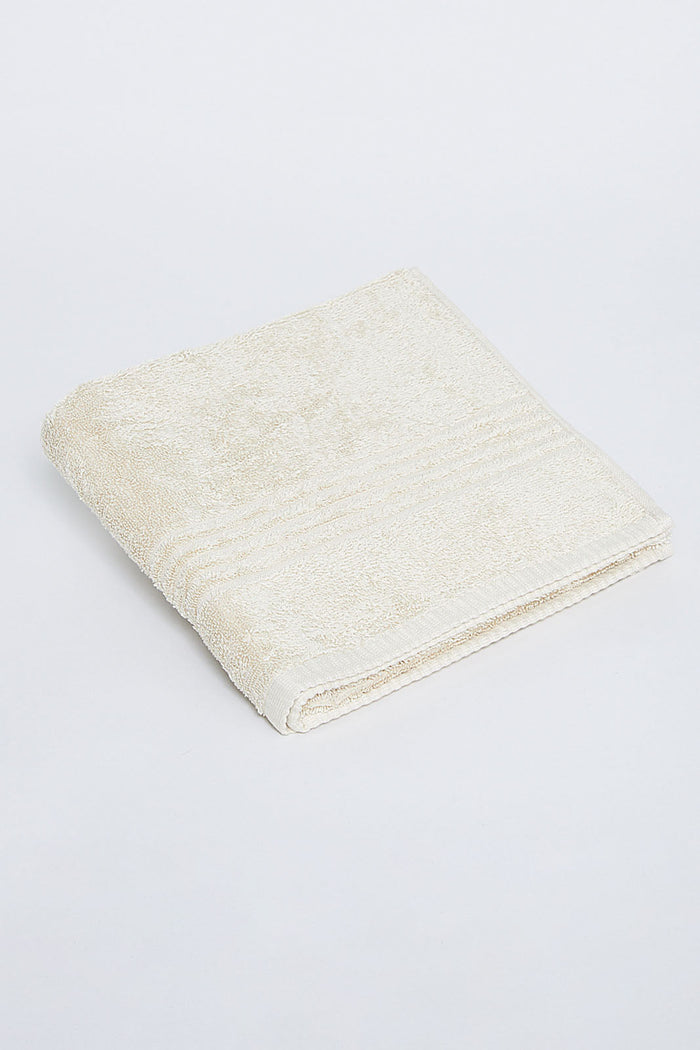 Beige Soft Cotton Hand Towel - REDTAG