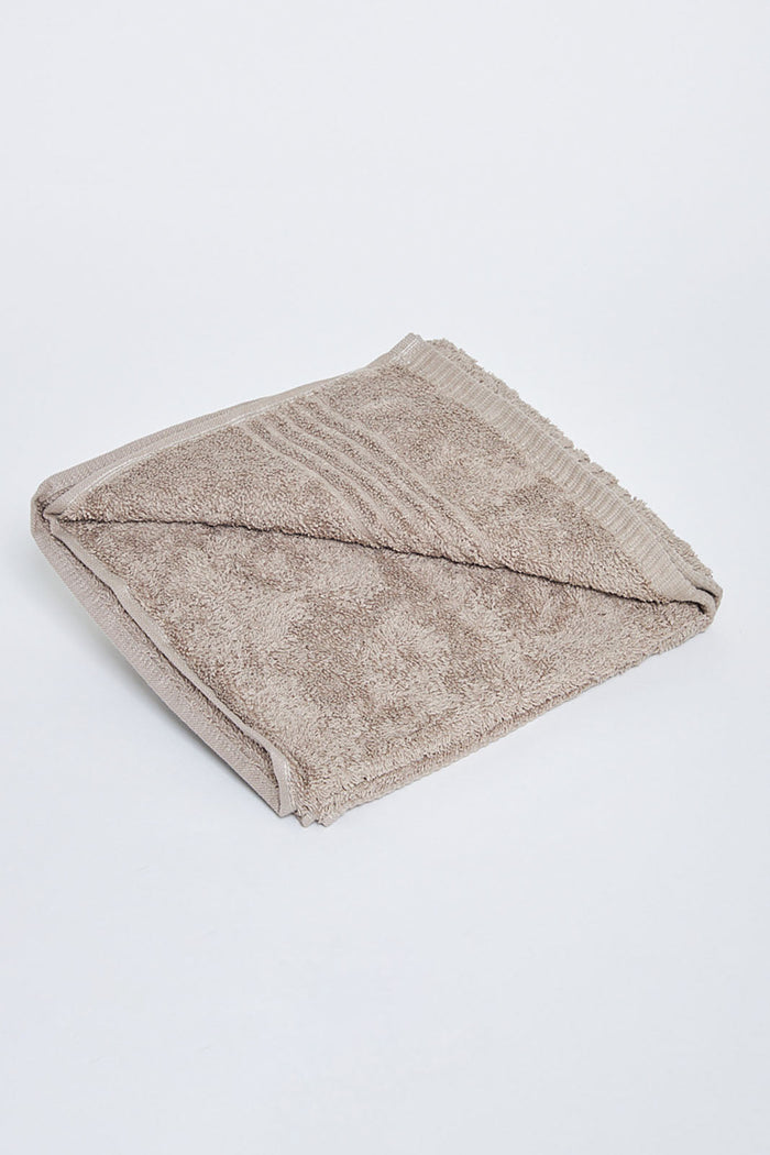 Taupe Soft Cotton Hand Towel - REDTAG