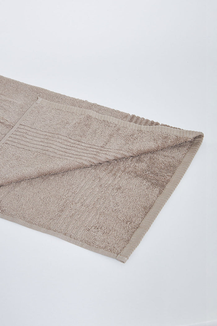 Taupe Soft Cotton Bath Towel - REDTAG