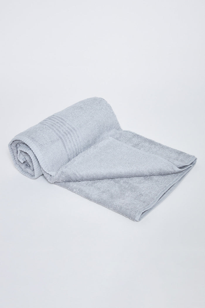 Grey Soft Cotton Bath Towel - REDTAG
