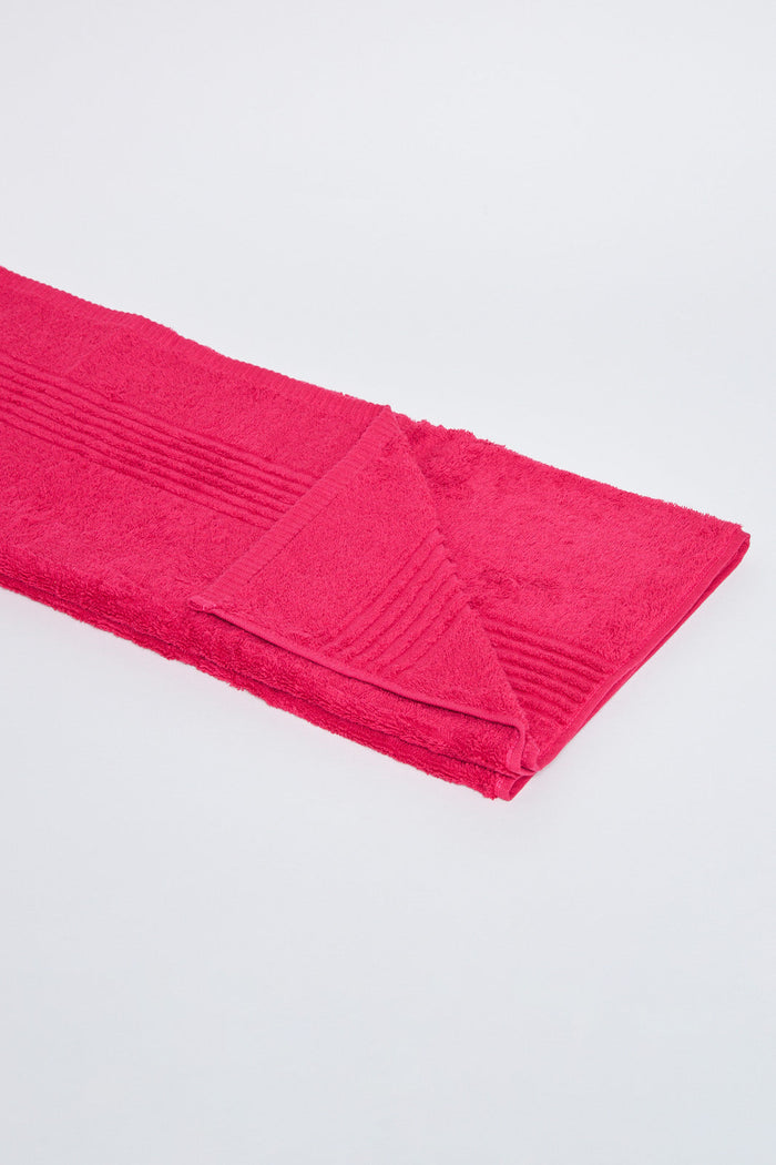 Fuchsia Soft Cotton Bath Towel - REDTAG